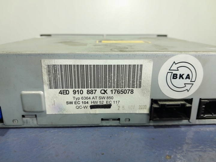 AUDI A6 C6 LECTEUR DE CARTE GROUPE MOTOPROPULSEUR RADIO NAVIGATION DVD 4E0910887QX