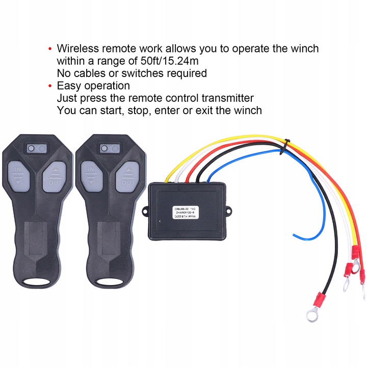 2 PIEZAS BEZPRZEWODOWY CONTROL REMOTO PARA WCIAGARKI 12 V 