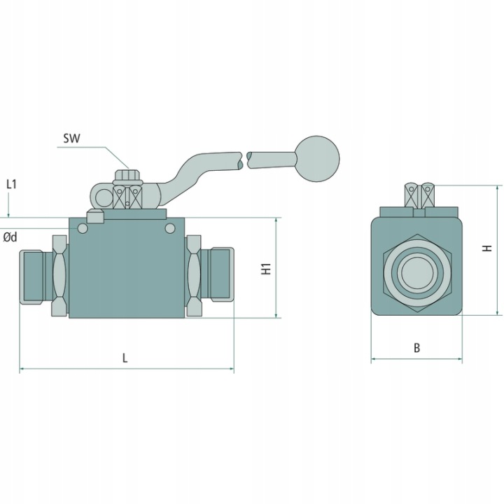 SOUPAPE 2-DROZNY ROTULE BKR-2 DN25 G1/2″ 300L