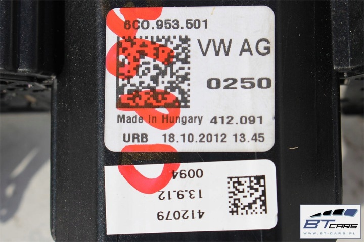VW POLO SEAT SKODA MANETTES CAOUTCHOUC 6C0953501 6C0953513 6C0 953 513 6C095