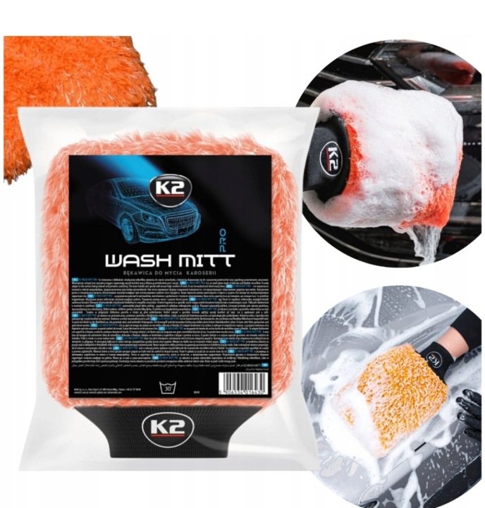 KIT VERS LAVAGE VOITURE 1L SZAMPON HYDROFOBOWY AVEC WOSKIEM REKAWICA MIKROFIBRA