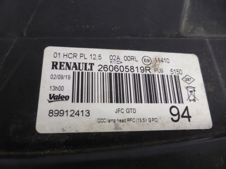 RENAULT ESPACE V PROJECTEUR AVANT PHARE COMPLET LED AVANT L+P POZNAŃ