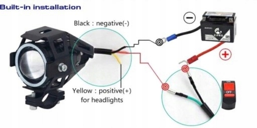 2 PIEZAS HALÓGENO MOTOCICLETA FAROS REJILLAS RING DIODO LUMINOSO LED 