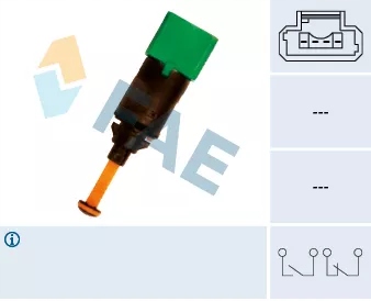 24899 CONMUTADOR DE LUZ LUZ DE FRENADO FAE 24899 