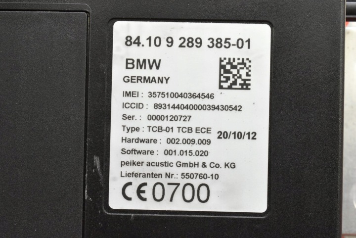 CONTRÔLEUR MODULE TÉLÉPHONE 550760 BMW F01 LIFT 12-15