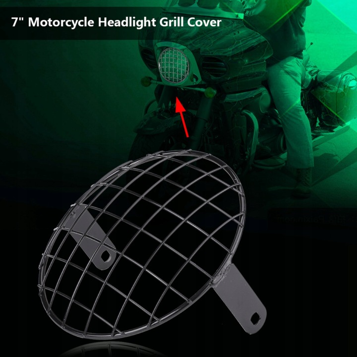 8IN MOTOCYCLETTE ROND PROJECTEUR GRILLE PROTECTION