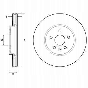 DISCOS ZAPATAS PARTE DELANTERA DELPHI OPEL MOKKA / MOKKA X 