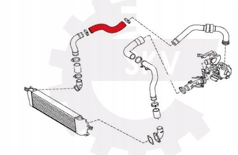 FIL ÉCHANGEUR D'AIR DE SURALIMENTATION NISSAN QASHQAI 1.5 DCI