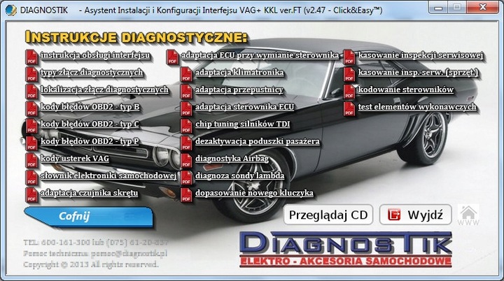 Diagnostyka Skoda Octavia Fabia Felicia 1989>04