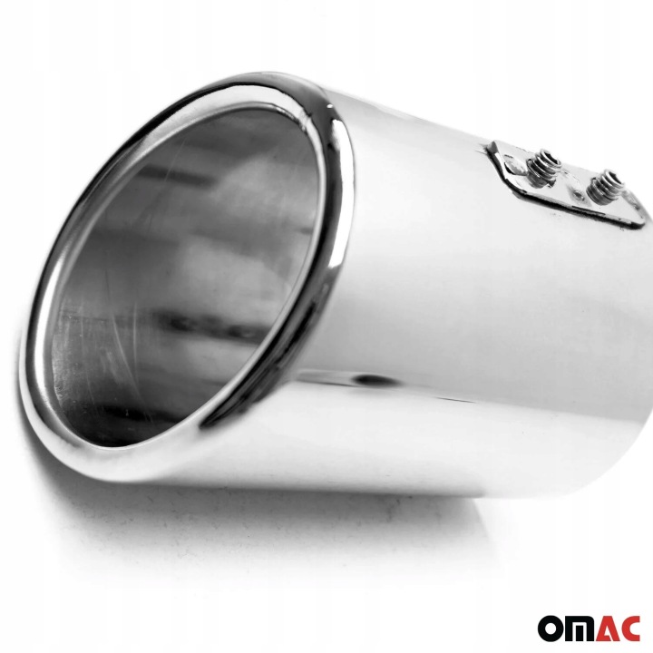 EMBOUT TUYAUX ÉCHAPPEMENT VERS FIAT STRADA 1999-2025 ACIER CHROME 60MM PIÈCE