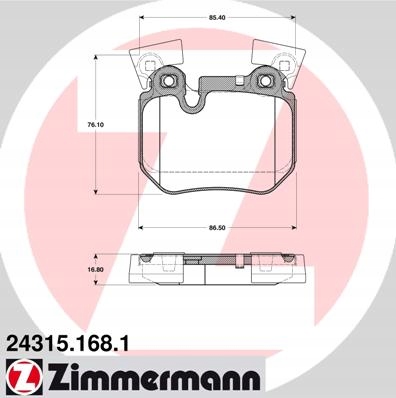 DISCOS ZAPATAS PARTE TRASERA ZIMMERMANN BMW 3 