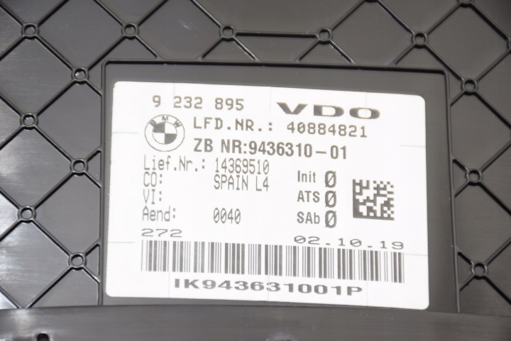 BMW F30 F31 F34 F32 F36 F36 COMPTEUR AVEC HUD HEAD-UP MODULE 8543KM ESSENCE