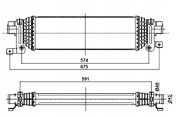 30285 NRF RADIATEUR TURBOSPREZ.FORD FUSION 1.4 TDC I, 1.6 TDCI 01- /NRF/