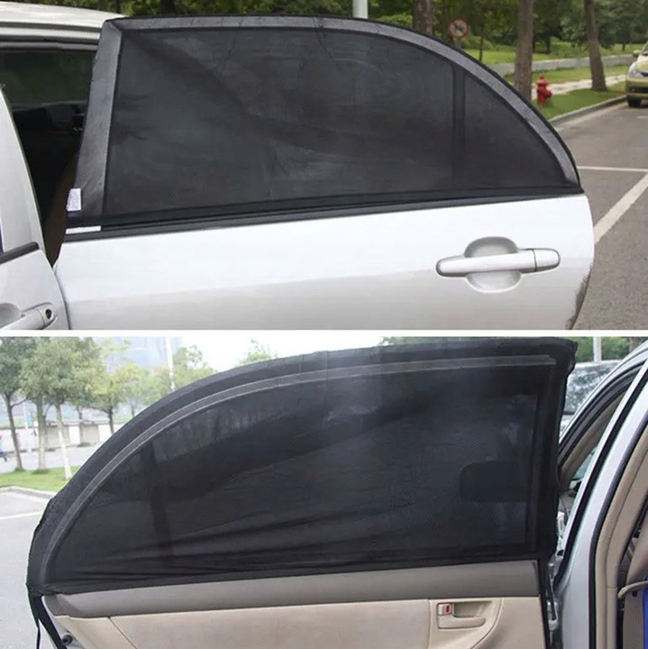 PROTECCIÓN ANTISOLAR PARA COCHE MOSKITIERA AL VENTANAS VENTANAS 4 PIEZAS AG936A 