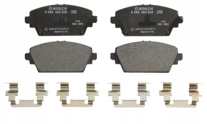 BOSCH PLAQUETTES AVANT NISSAN ALMERA TINO, PRIMERA 1.6-2.2D 08.00-