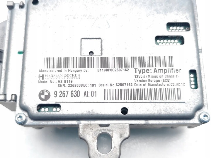 BMW Z4 AMPLIFICATEUR AUDIO 2012 CONVERTIBLE 2/3DR 9267630 (11-16) 20I SDRIVE