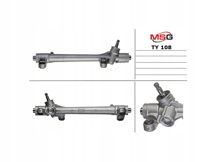 CRÉMAILLÈRE DE DIRECTION TOYOTA COROLLA 02-07