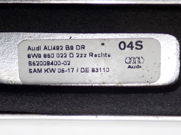 2 CV BARRES DE TOIT TOITS ENSEMBLE CHROME 8W9860022D 8W9860021D AUDI A4 B9 8W