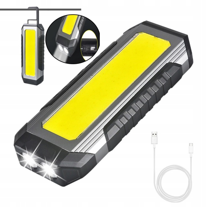 PHARE TRAVAILLÉ LED CHARGEMENT USB COB PHARE TRAVAILLÉ