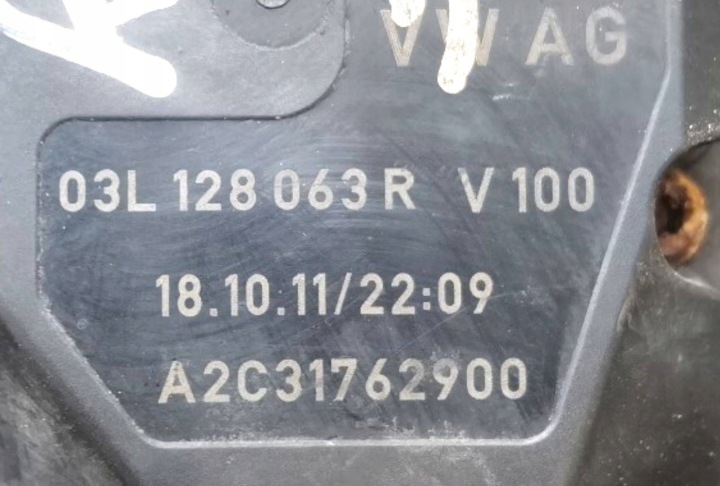 PAPILLON DES GAZ SKODA FABIA 2 RESTYLAGE 5J 2011 03L128063R