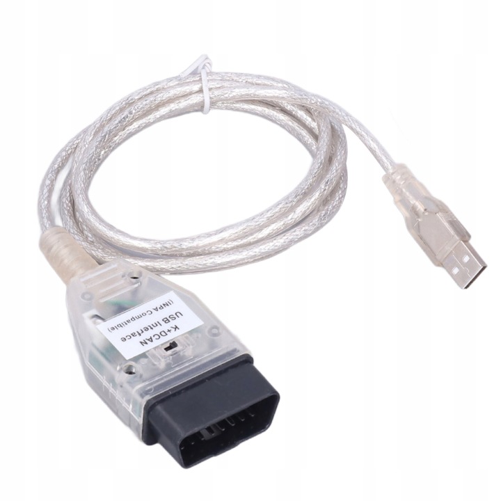 INTERFACE DIAGNOSTIC CÂBLE K+DCAN OBD2 USB