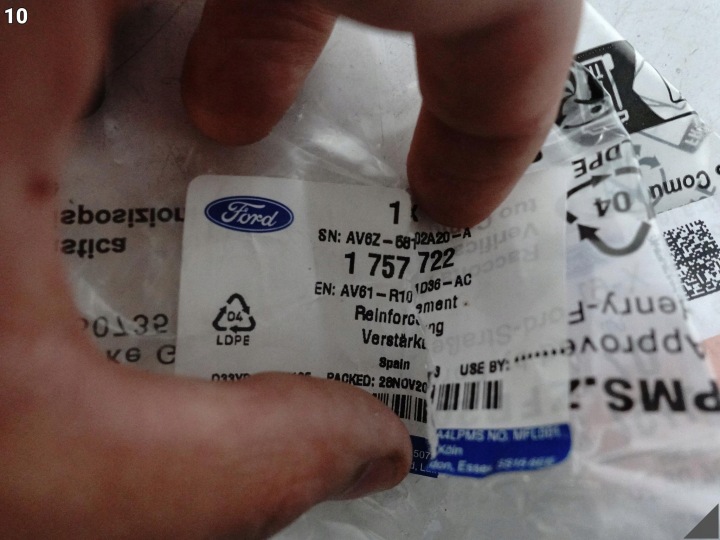 FORD C-MAX FOCUS KUGA TRANSIT FIXATION EMBOUT LONGERON AVANT DROIT