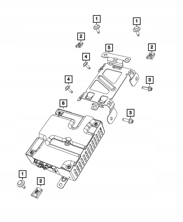 SRUBKA BOLT UNDER HOOD CHRYSLER JEEP DODGE RAM 