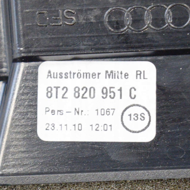 AUDI A5 8T 8F 2011 BUSES GRILLES CONDUIT D'AIR TABLEAU DE BORD INSTRUMENTATION