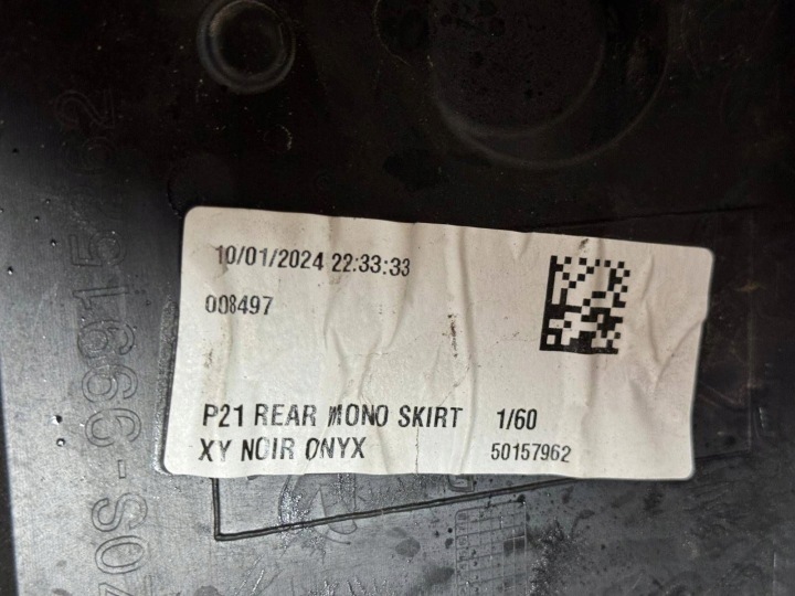 PARE-CHOCS ARRIÈRE PEUGEOT 208 II LIFT SOUS 6X PDC 9823195380 ORIGINE