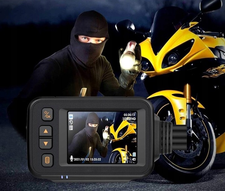 VIDEO GRABADORA DE VÍDEO MOTOCICLETA 2 PIEZAS CÁMARA COMPLETO HD 1080P 