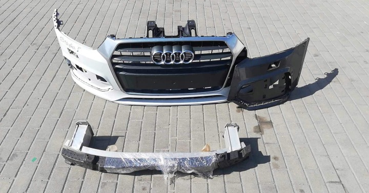 DOUBLURE PARE-CHOCS SPOILER LÈVRE MOULURE AVANT AUDI Q3 S-LINE 2014-2018 BLANC