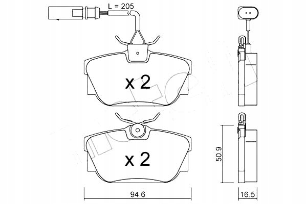 PADS BRAKE METELLI 22-0346-2 