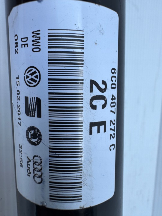 SKODA FABIA 18-21R DEMI-ARBRE MENÉE DROITE CÔTÉ AVANT ORIGINAL