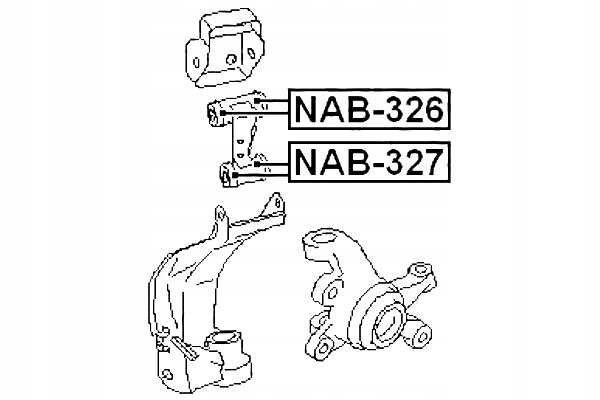 FEBEST BLOQUE SILENCIOSO PARTE DELANTERA PALANCA GORNEJ NISSAN PRIMERA P11E 