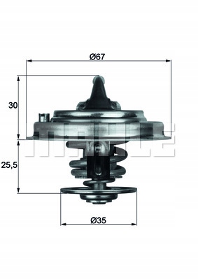 MAHLE TX 30 87D TERMOSTAT, MATERIAL DE REFRIGERACIÓN 