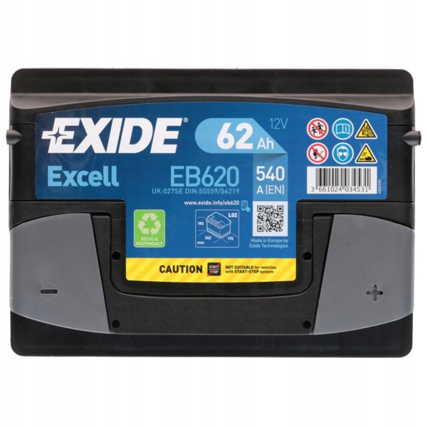 ACCUMULATEUR EXIDE EB620 photo 5 - milautoparts-fr.ukrlive.com