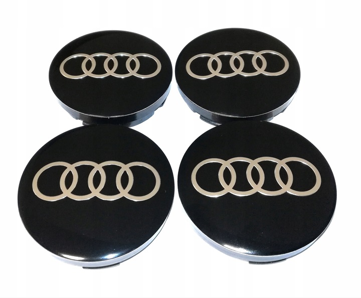 AUDI 4 PIEZAS TAPACUBOS KAPSLE TAPAS CIEGAS ALUFELG 56MM/52MM 