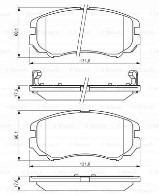 DISCOS ZAPATAS PARTE DELANTERA BOSCH KIA SOUL I 1.6 GDI 