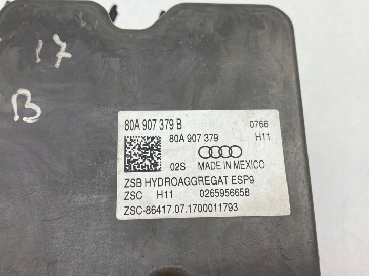 2018 AUDI Q5 SQ5 POMPE ABS 80A907379B