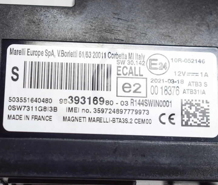 OPEL MOKKA B 2021 MODULE CONTRÔLEUR BLUETOOTH