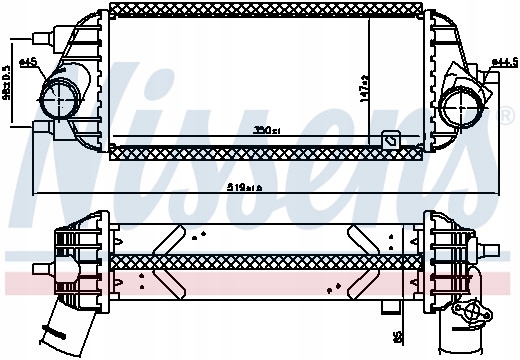 RADIATOR AIR DOAADOWUJACEGO NISSENS 96309 