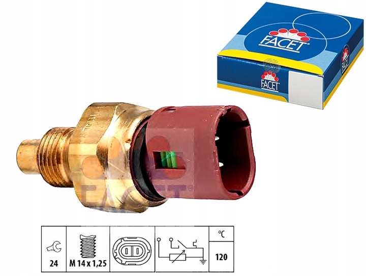 SENSOR TEMPERATURE FLUID RADIATOR FACET 7700810879 1714 photo 1 - milautoparts-fr.ukrlive.com