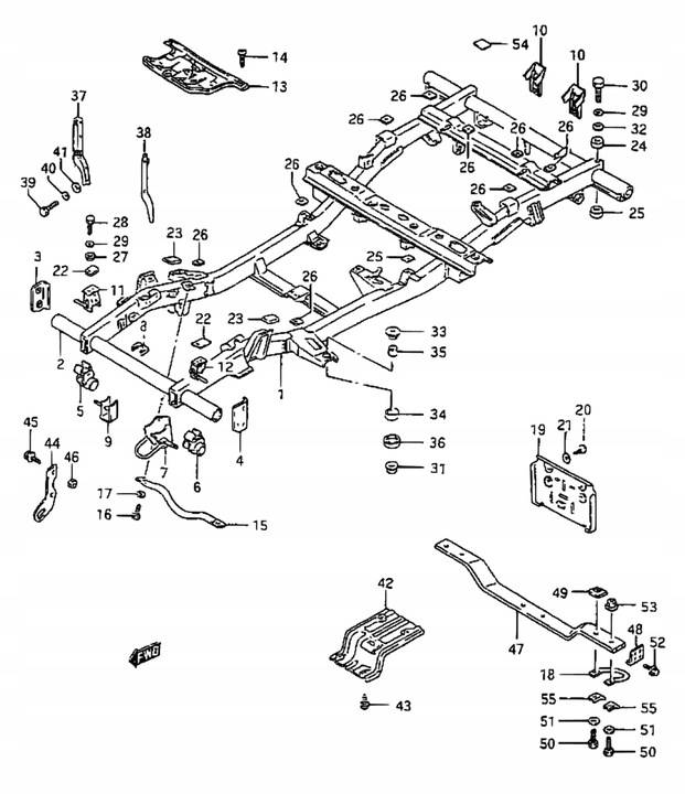 BOLSA GOMA BASTIDORES SUZUKI SAMURAI SJ 410 / SJ413 