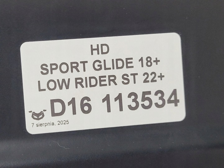 HARLEY DAVIDSON SPORT GLIDE LOW RIDER 18+ COUVERCLE SACOCHES COFFRE DE RANGEMENT GAUCHE