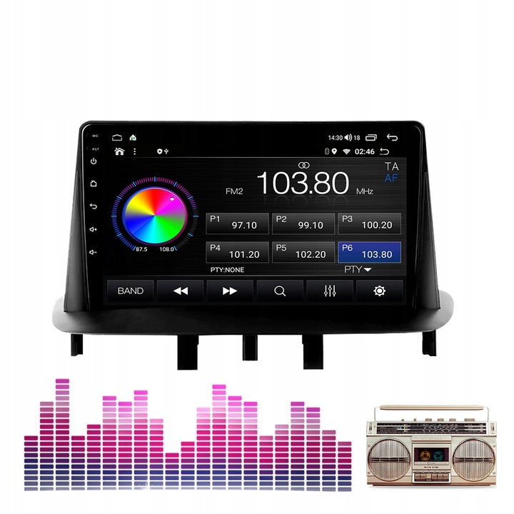 RADIO ANDROID NAVEGACIÓN DE AUTOMÓVIL RENAULT MEGANE 3 2008-2014 CARPLAY DSP 