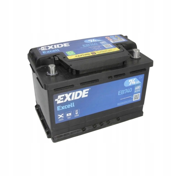 BATERÍA EXIDE EXCELL 74AH 680A P+ 