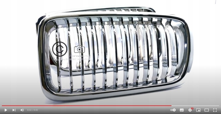CALANDRE RADIATEUR GRILLE RÉSERVOIR CALANDRE BMW E38 RESTYLAGE CHROME 99-01 SÉRIE 7