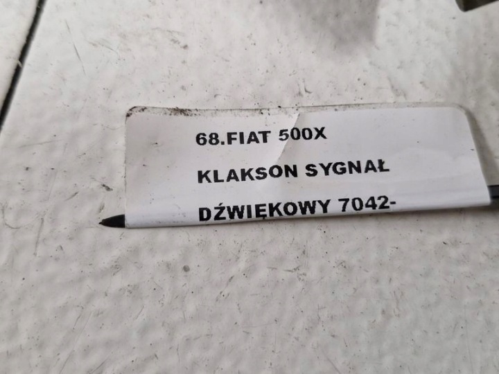 FIAT 500X KLAXON SIGNAL SONORE 7042-AM80SX