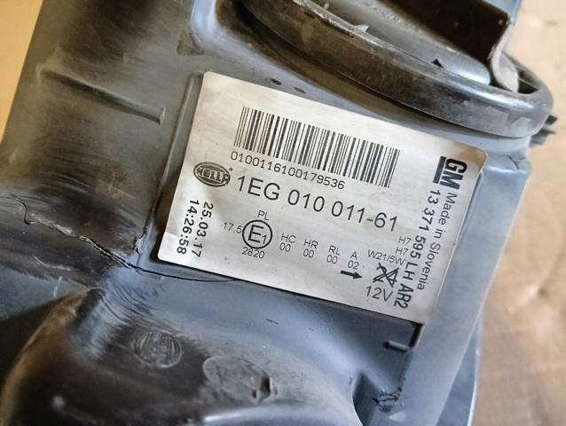 PHARE GAUCHE GAUCHE PROJECTEUR OPEL ASTRA IV 4 J LIFT 12-15R