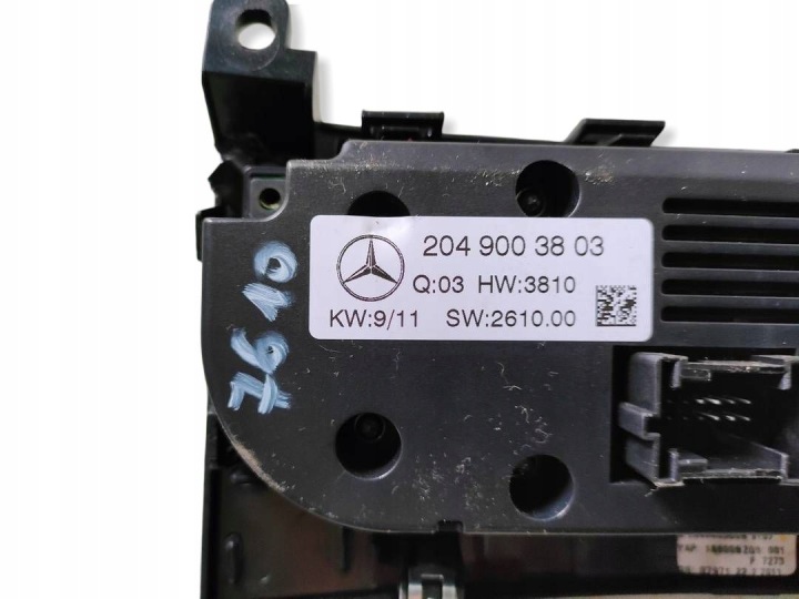 MERCEDES W204 LIFT PANNEAU CLIMATISATION 2049003803